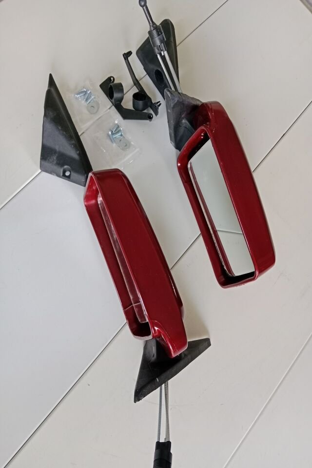 Renault 9 Broadway-Spring Dış Dikiz Aynası 783 Sedefli Kırmızı Boyalı Sağ Sol Takım