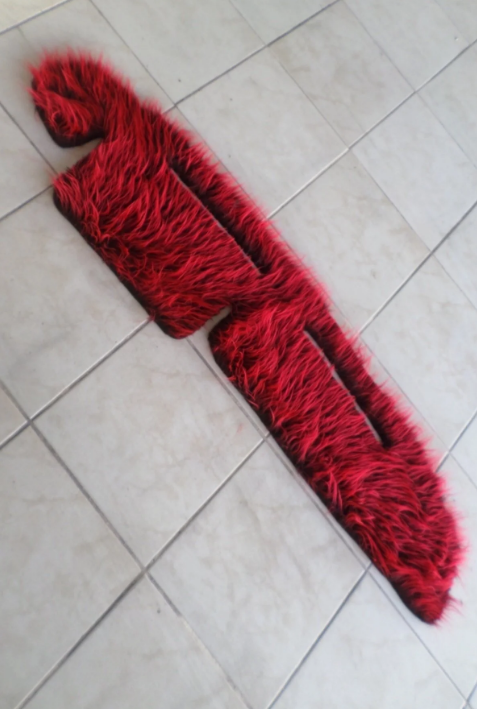 Renault 9 Uyumlu Torpido Örtüsü Peluş Kumaş Kırmızı