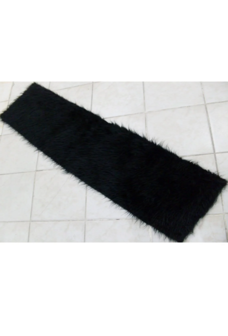 Araç Torpido Üstü Peluş Kumaş Siyah 150x40 Cm
