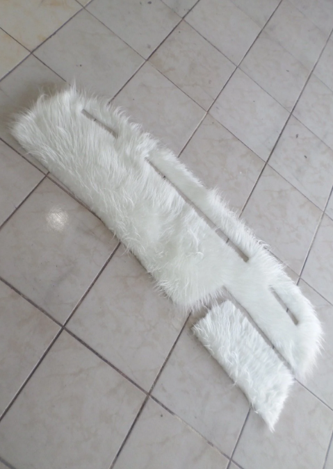 Tempra Tipo Torpido Örtüsü Peluş Kumaş Beyaz