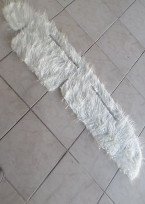 Renault 9 Uyumlu Torpido Örtüsü Peluş Kumaş Beyaz