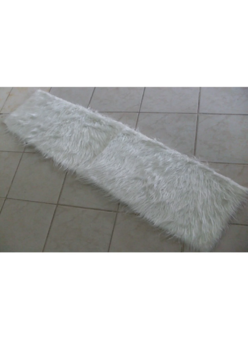 Araç Torpido Üstü Peluş Kumaş Beyaz 150x40 Cm